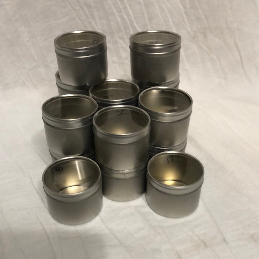 Metal Storage Tins - Set of 10 Silver Home Accents